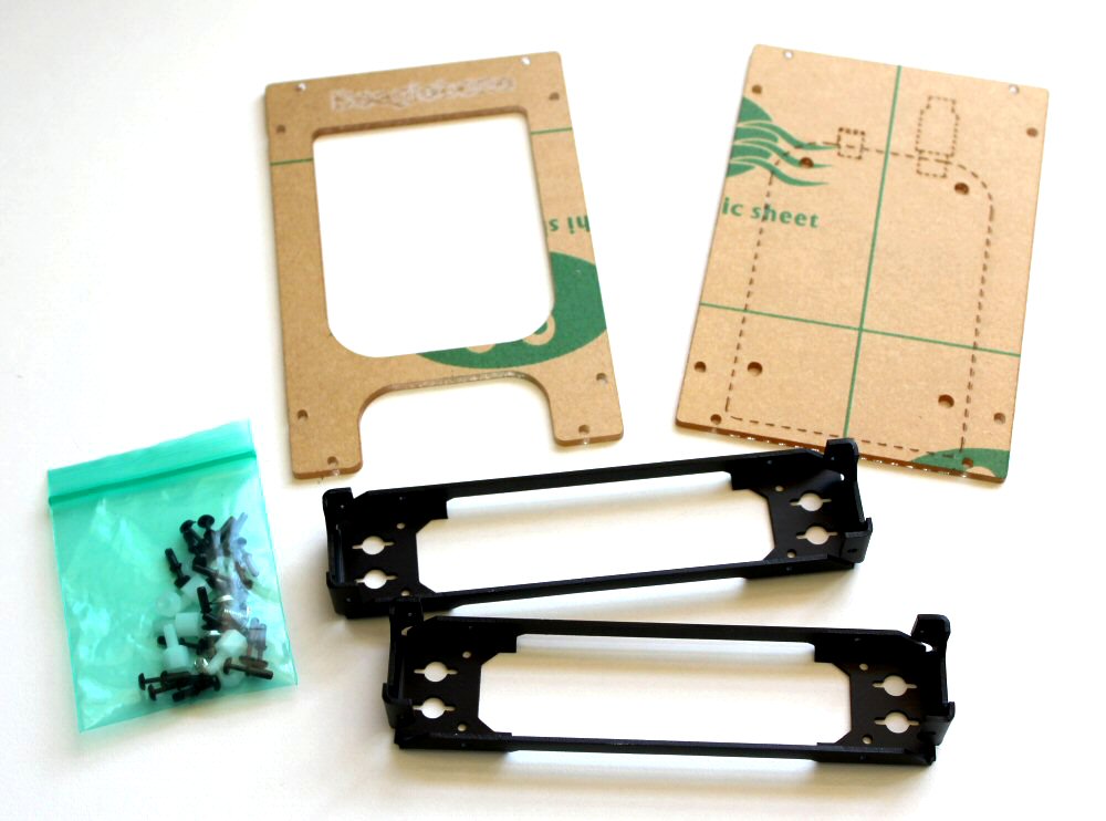 The included Acrylic enclosure - suprisingly sturdy once assembled