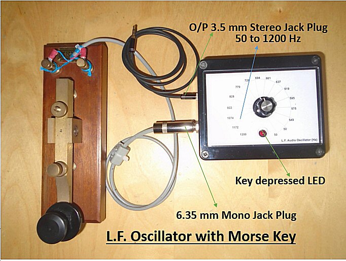 Morse Key LF Oscillator Construction Project