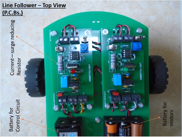 Alex M0TOT Line Follower - PCB Detail