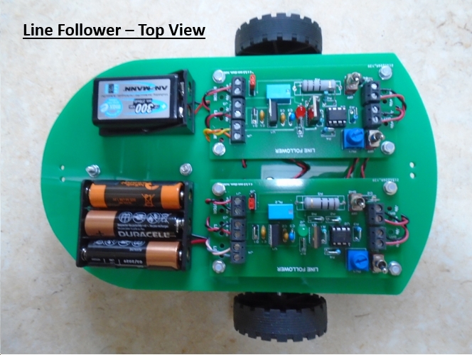 Alex M0TOT Line Follower - Top View