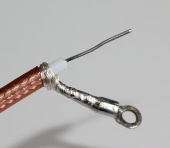 My only decent soldered connection of the day...