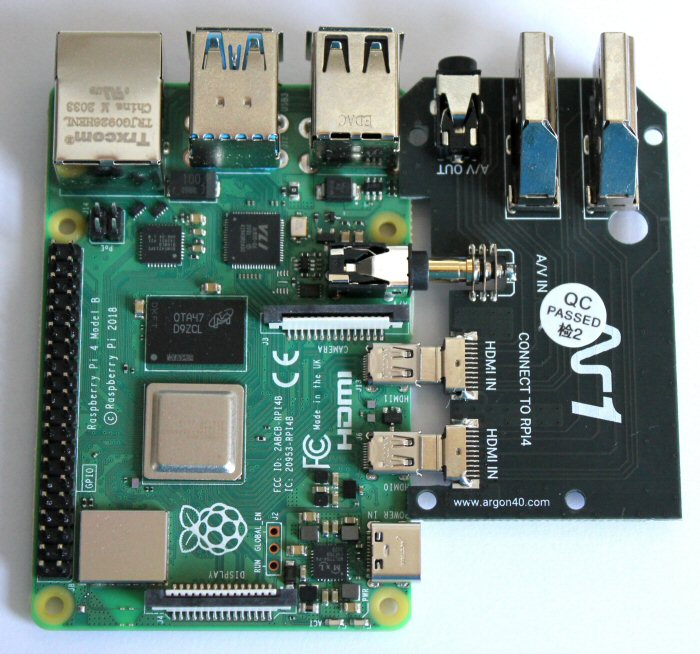 Joining the two components together - Raspberry Pi with the Argon One HDMI daughterboard