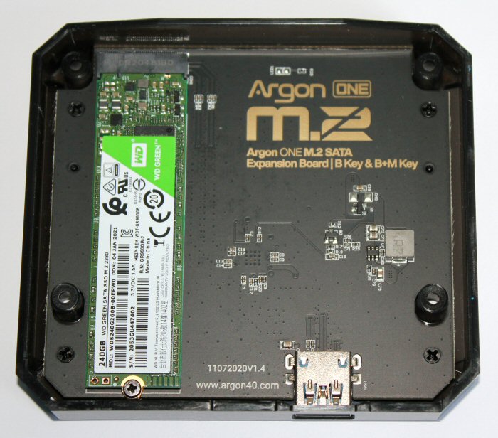 M.2 SATA SSD baseplate.